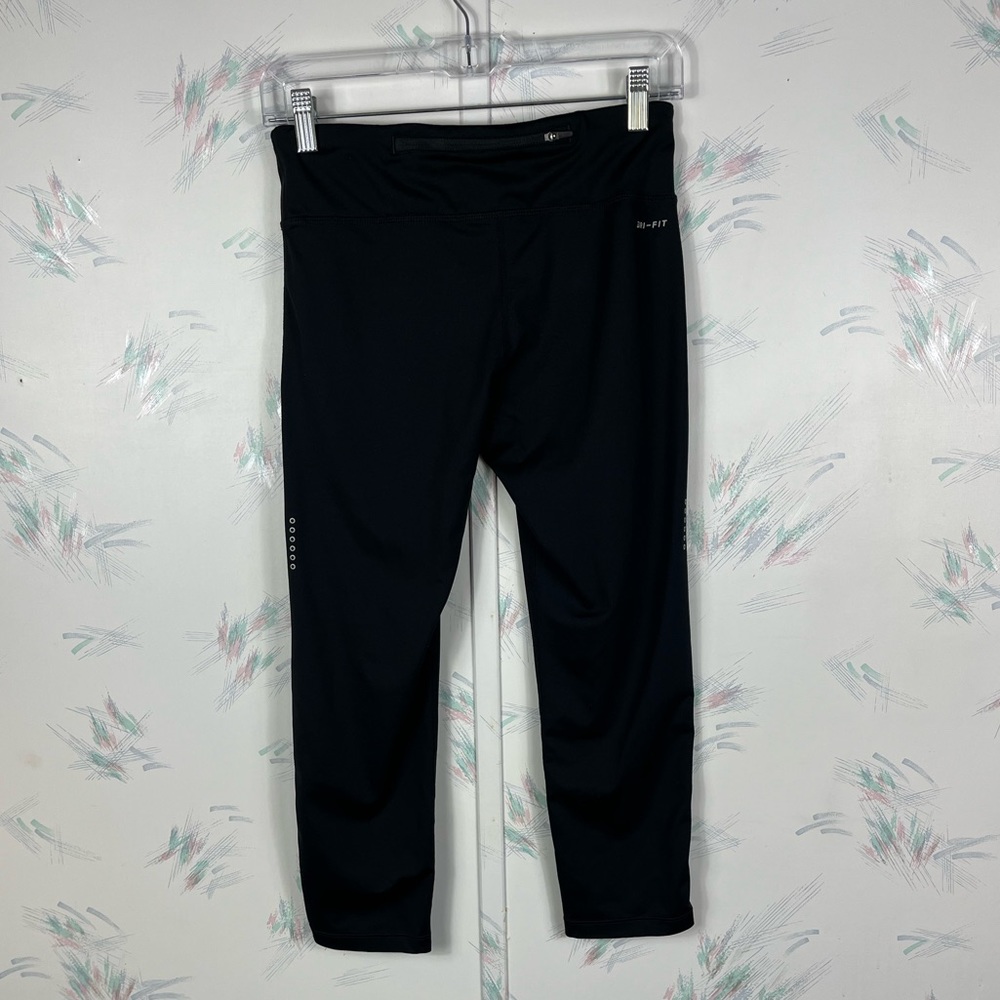 Nike Dri-Fit Womens Power Essential Running Crop Leggings Black Medium - Picture 5 of 12